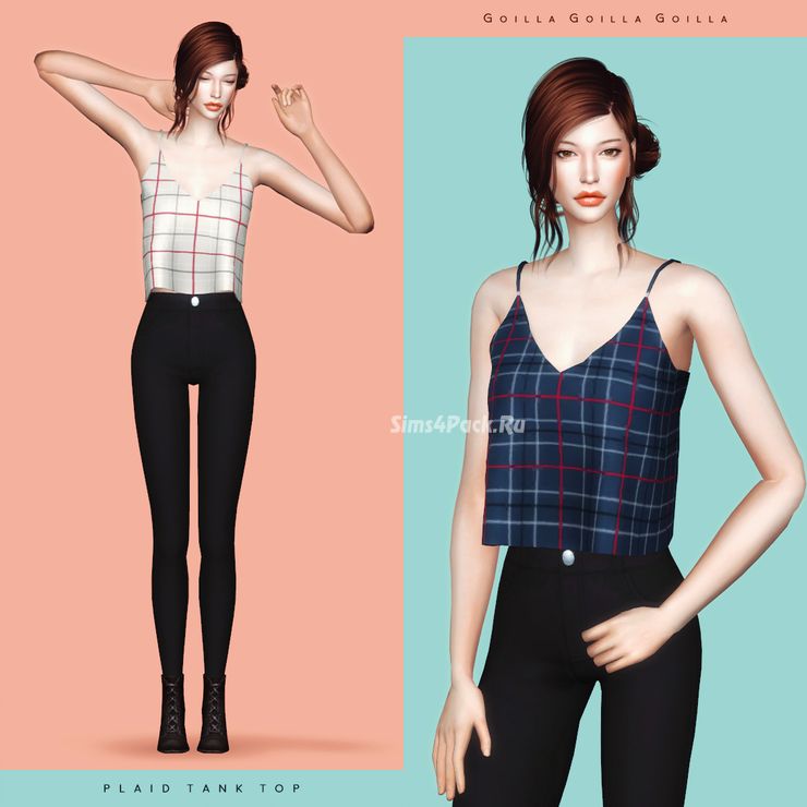 Топ "Plaid Tank Top"