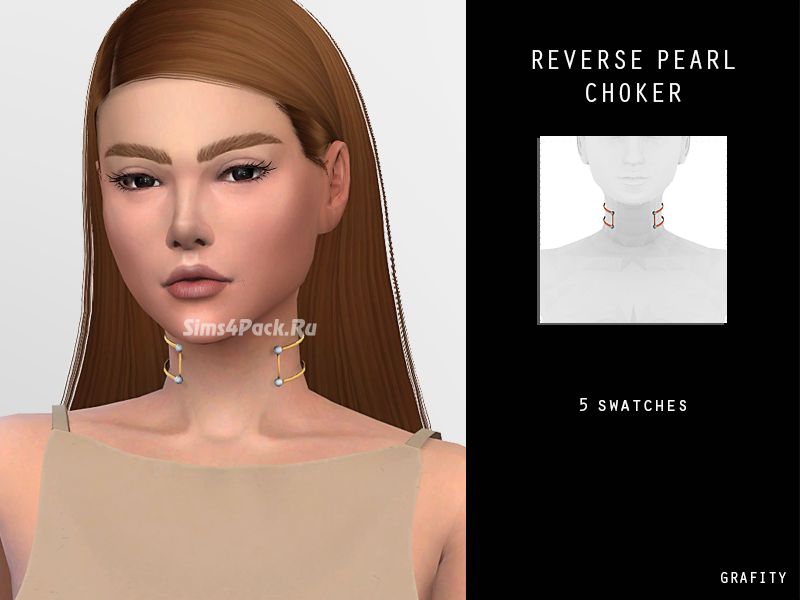 Чокер "REVERSE PEARL CHOKER"