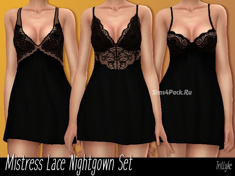 Коллекция ночных сорочек "Mistress Lace Nightgown Set"