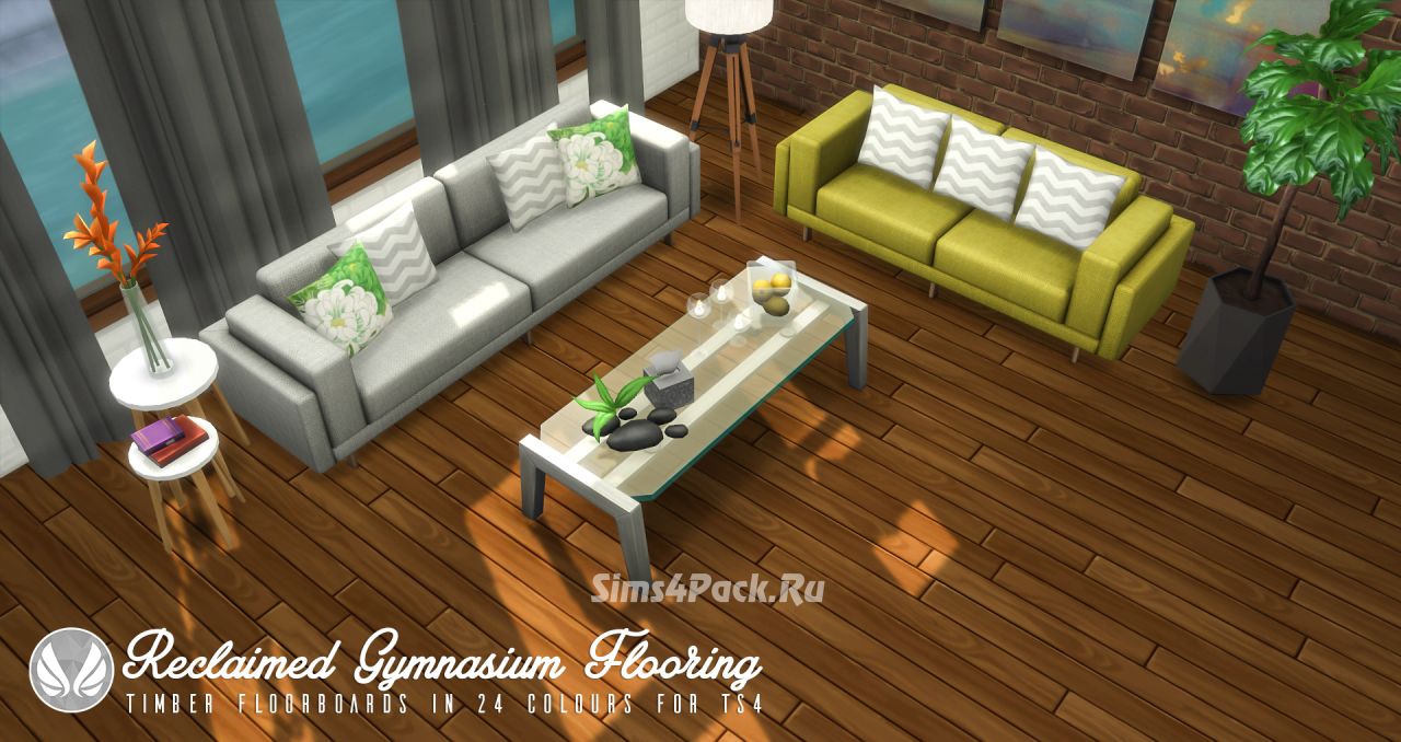 Напольное покрытие "Reclaimed Gym Flooring"