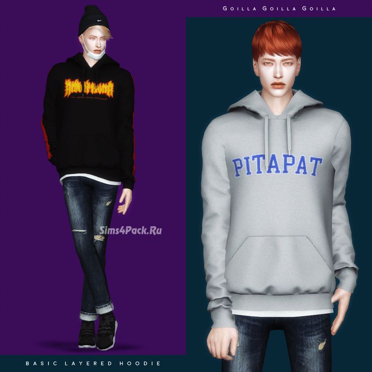 Худи "Basic Layered Hoodie"