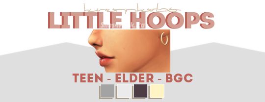 Серьги "little hoops"