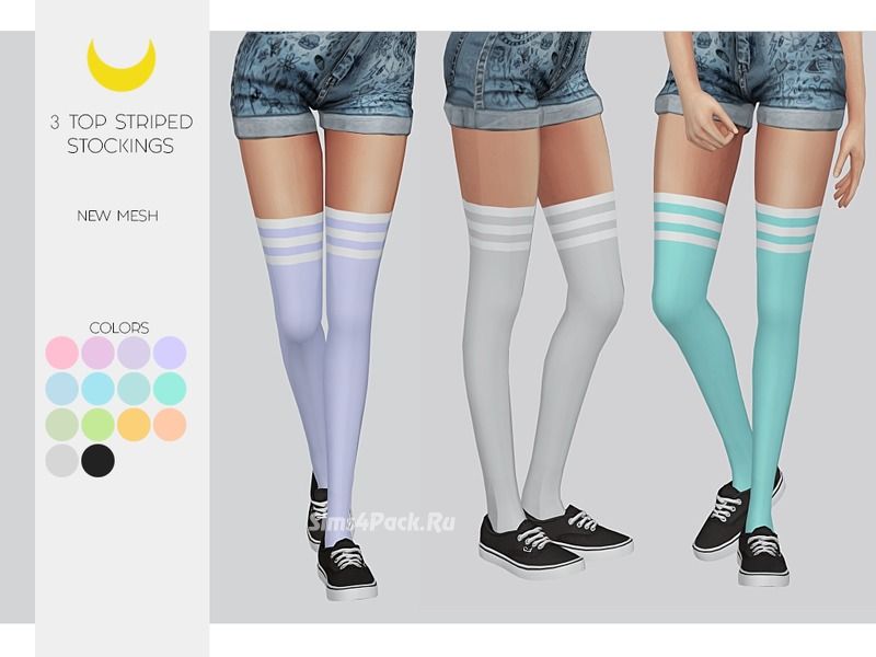 Чулки "Top 3 Striped"