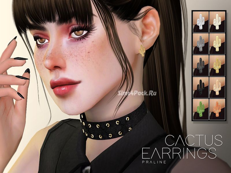 Серьги "Cactus Earrings"