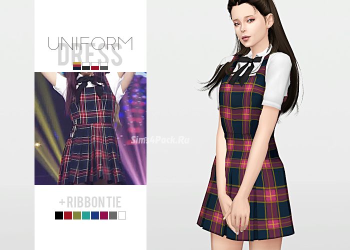 Школьная форма "Uniform Dress (+ ribbon tie)"