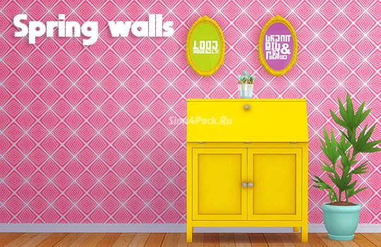 Набор настенных покрытий "spring wallpapers"