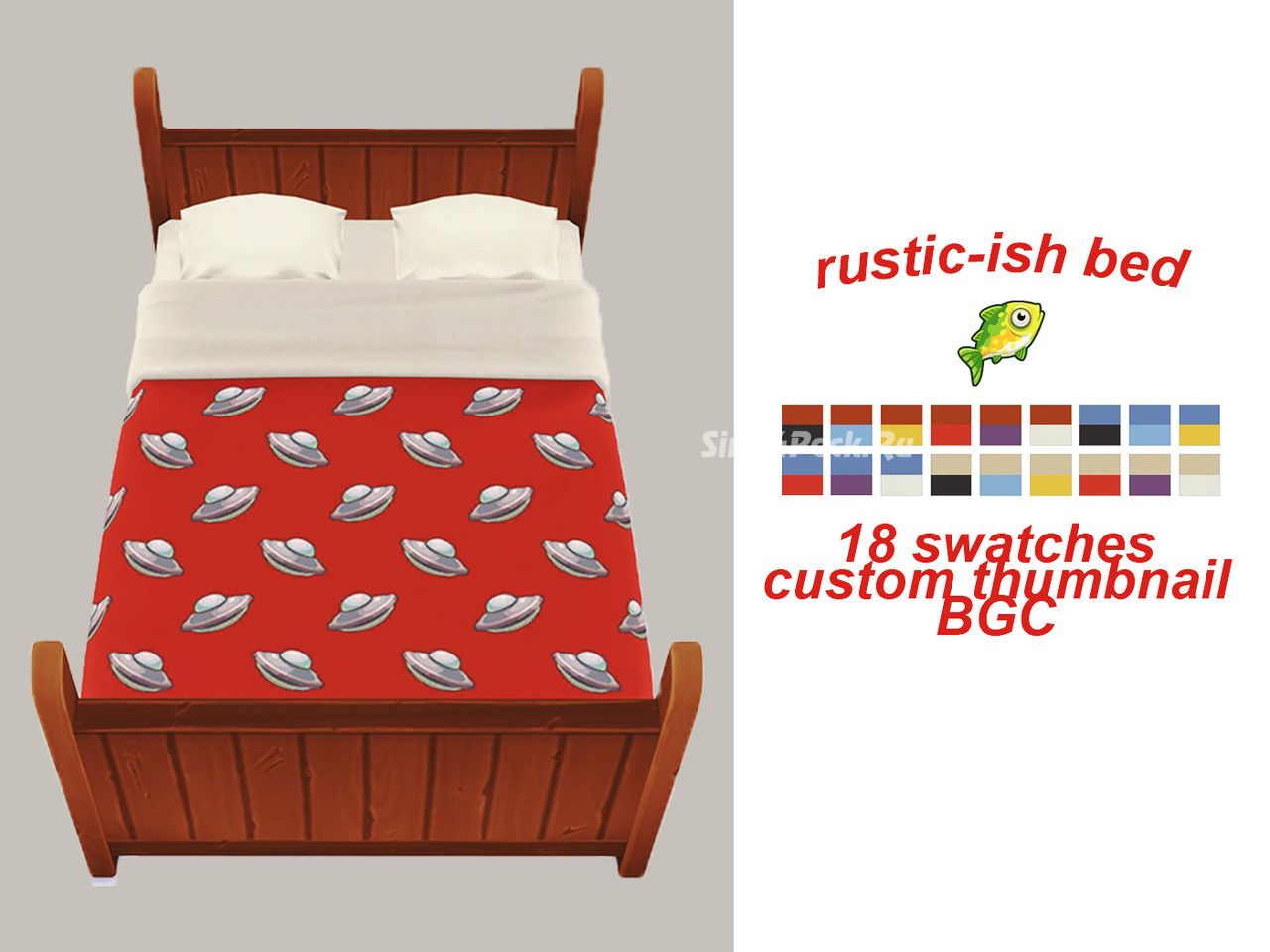Кровать "rustic-ish bed"