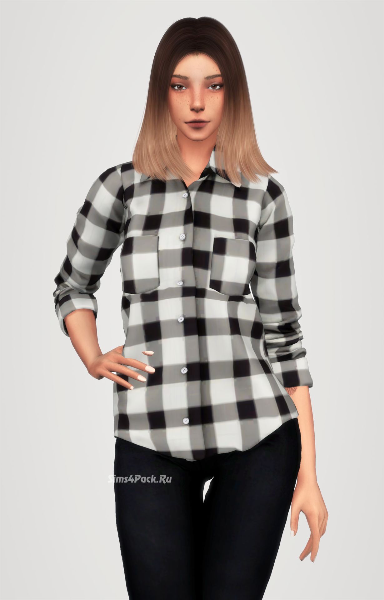 Рубашка "shirt roll up sleeves"