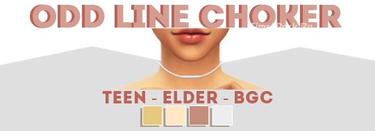 Чокер "Odd Line Choker"