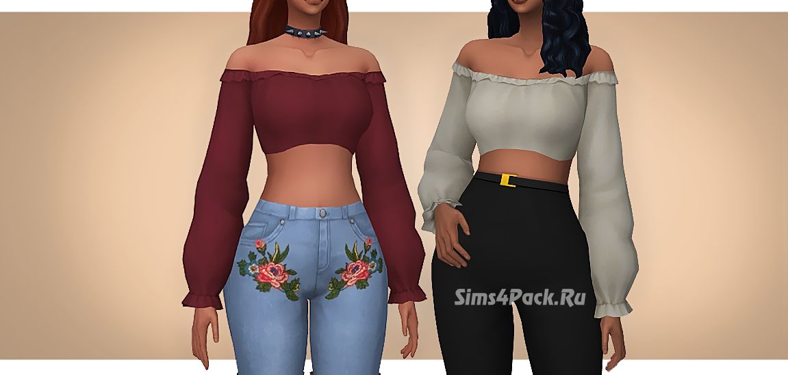 Топ "Ruffled Crop Top"