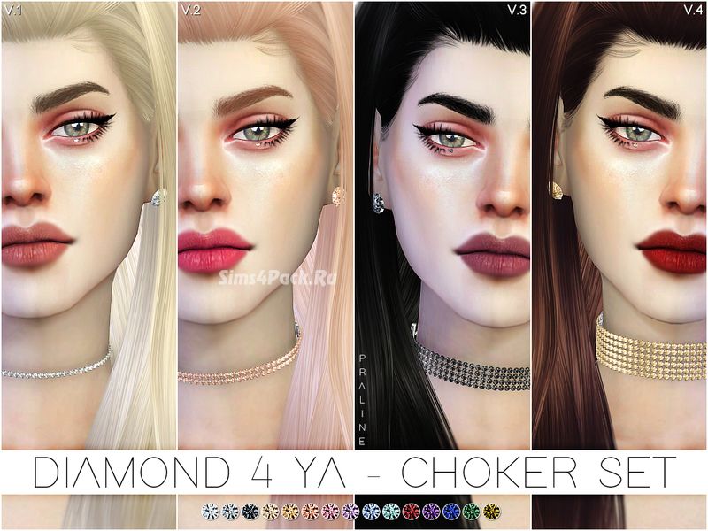 Набор чокеров "Diamond 4 Ya"