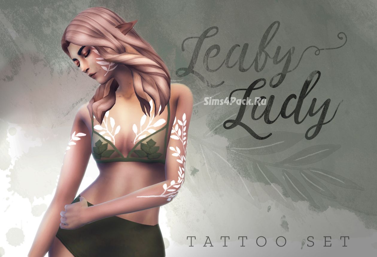 Тату сет "Leafy Lady"