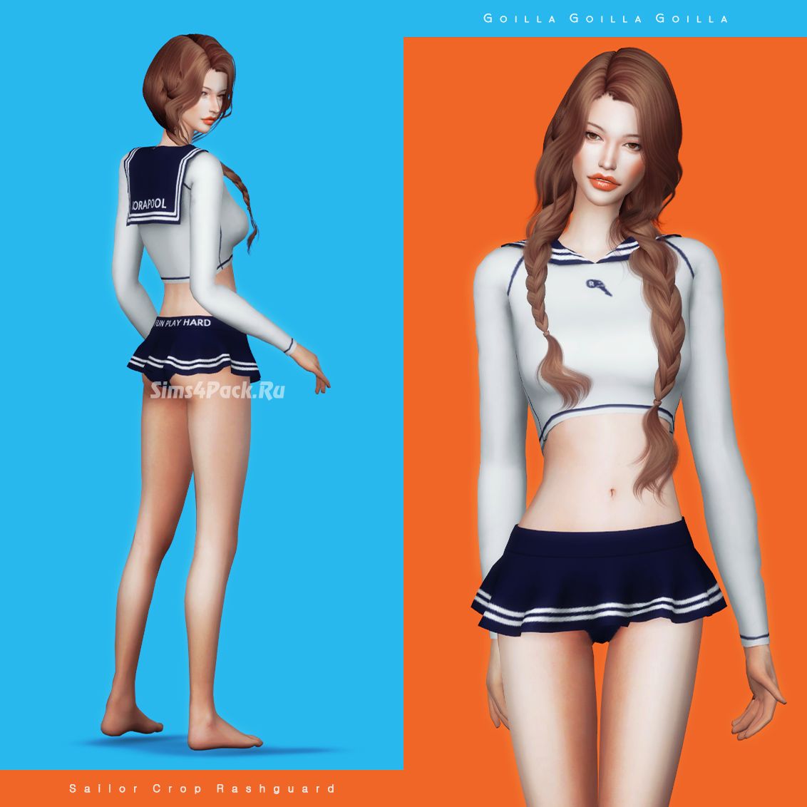 Костюм "Sailor Crop Rashguard"