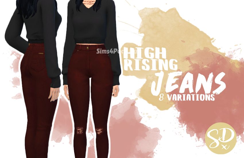 Джинсы "High-Rise skinny jeans"