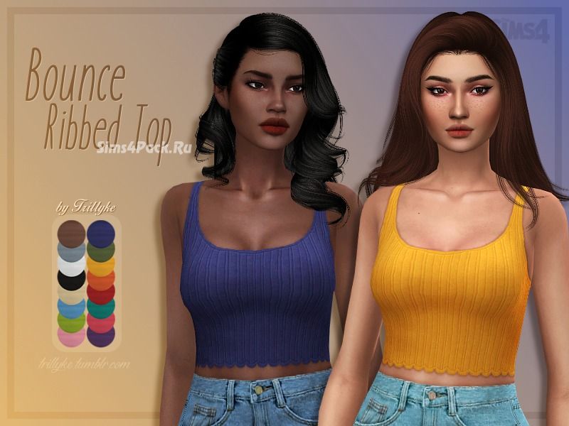 Топ "Bounce Ribbed Top"