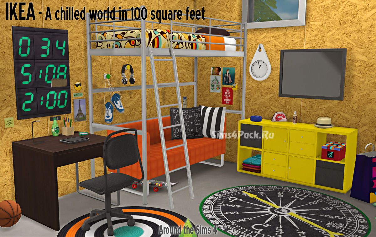 Спальня "IKEA Bedroom - A chilled world in 100 square feet"