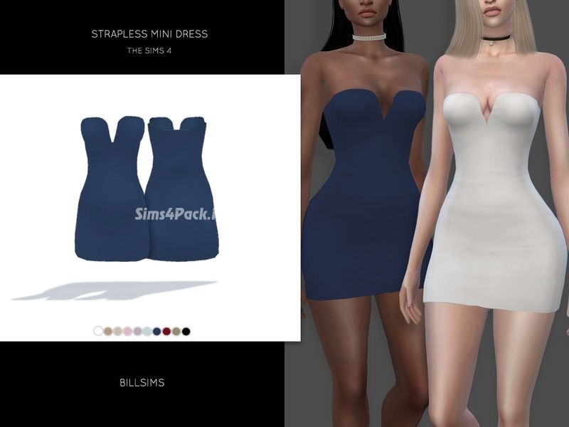 Платье "Strapless Mini Dress"