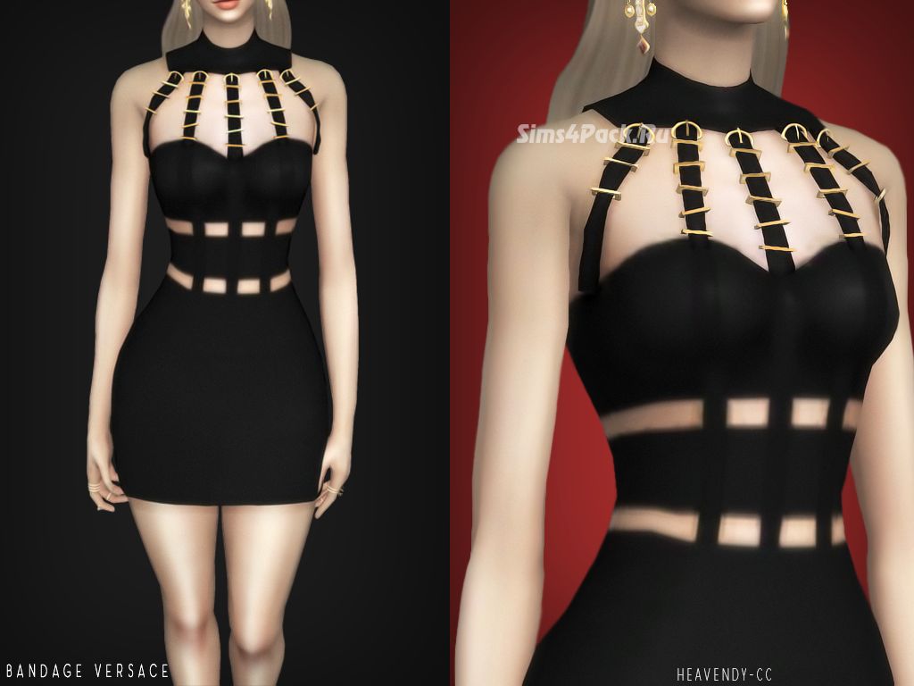 Платье "BANDAGE VERSACE DRESS"