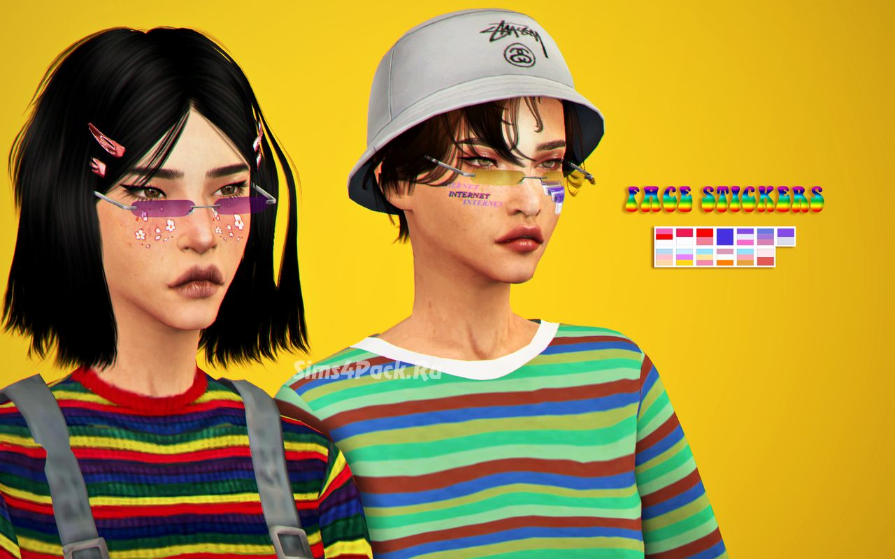 Стикеры для лица "face stickers"
