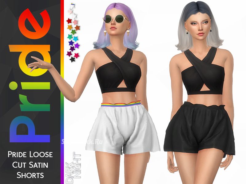 Шорты "Loose Cut Satin Shorts"