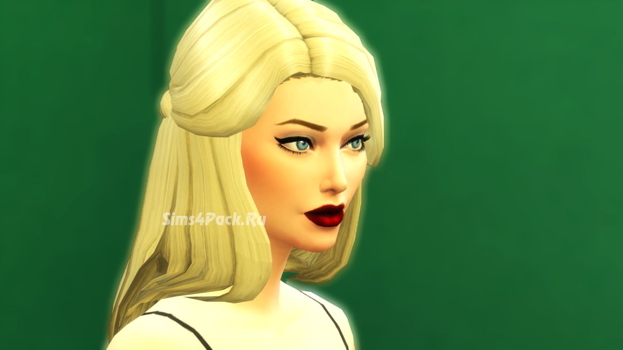 Прическа "Long hair with a braid"