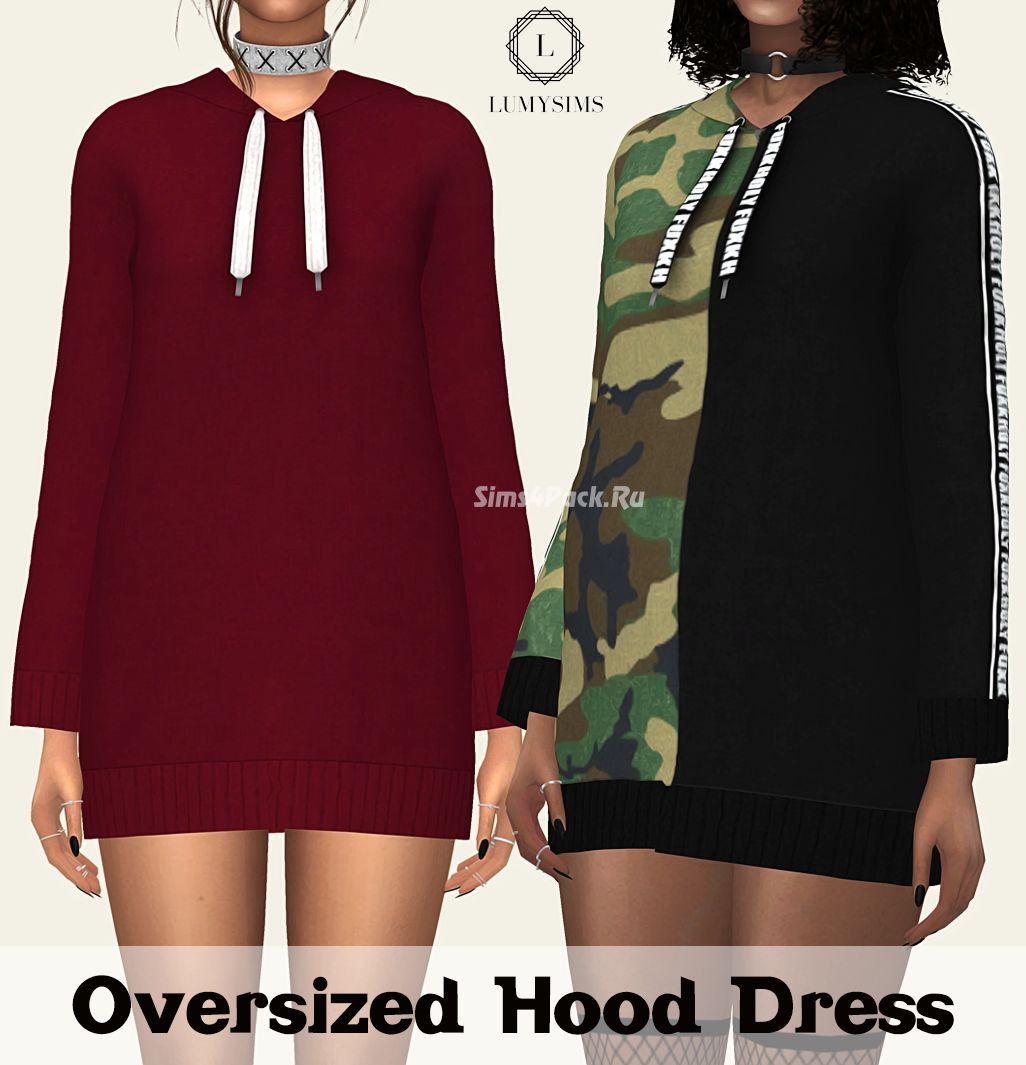 Платье "OVERSIZED HOOD DRESS"