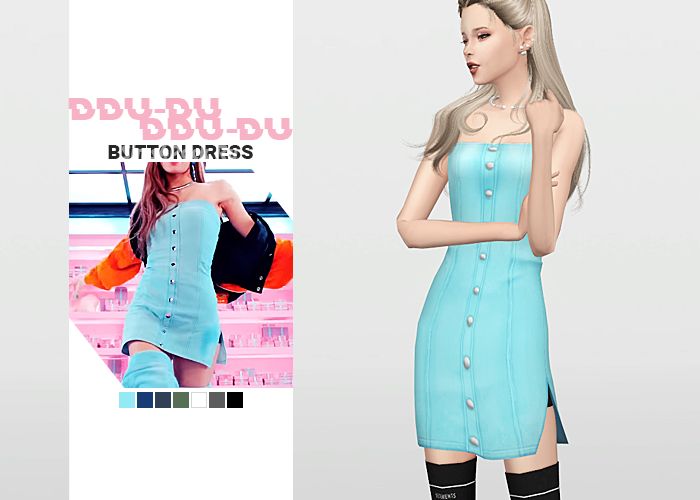 Платье "Ddu-du Ddu-Du Button Dress"