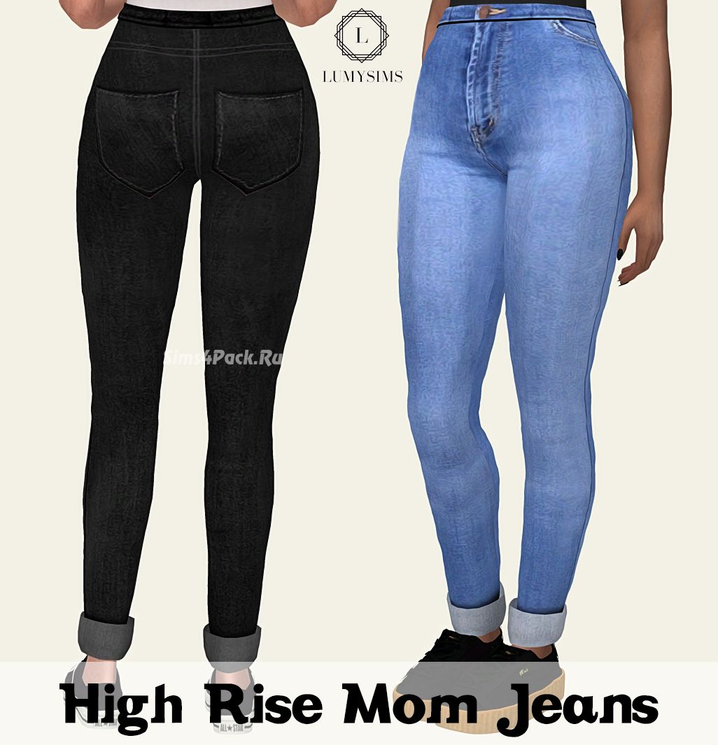 Джинсы "HIGH RISE MOM JEANS"