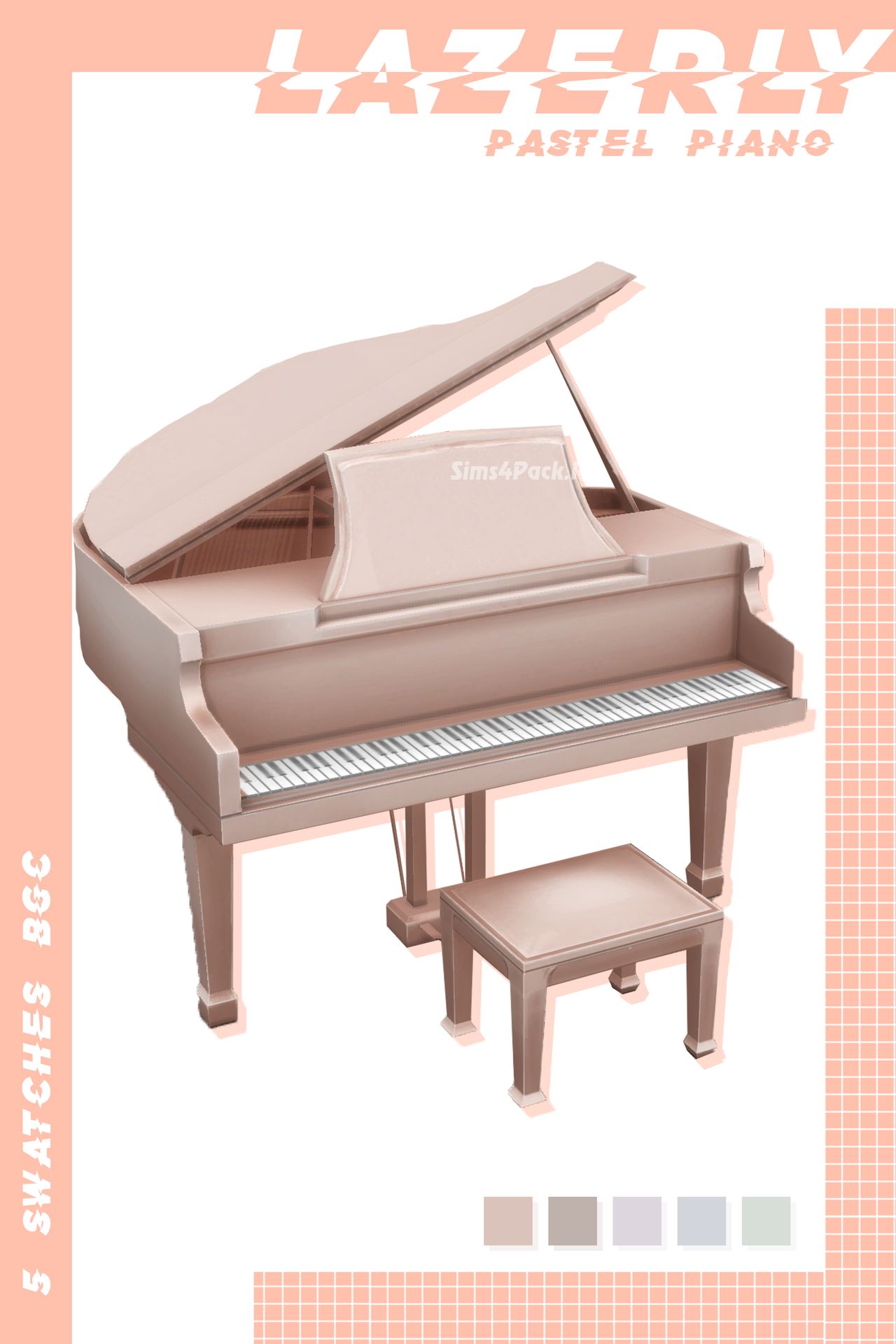 Рояль "LAZERLY’S Pastel Piano"