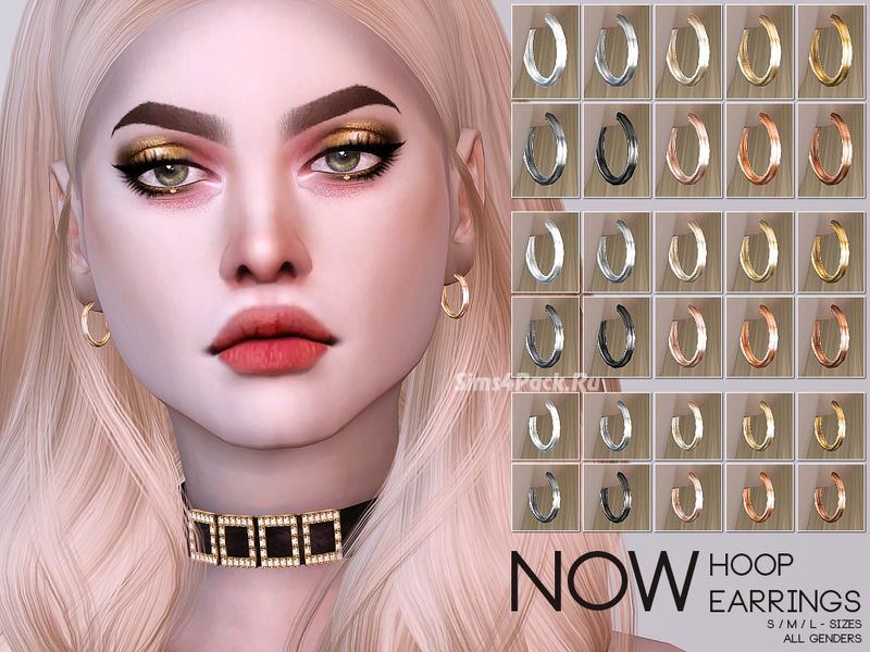Серьги "NOW Hoop Earrings"