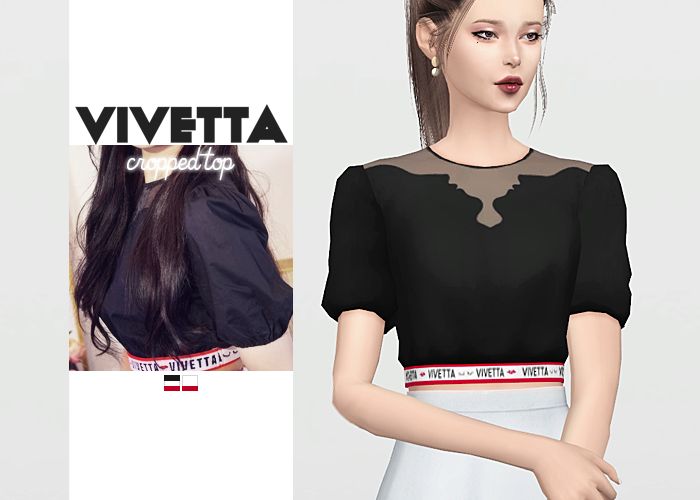 Топ "Vivetta Cropped Top"