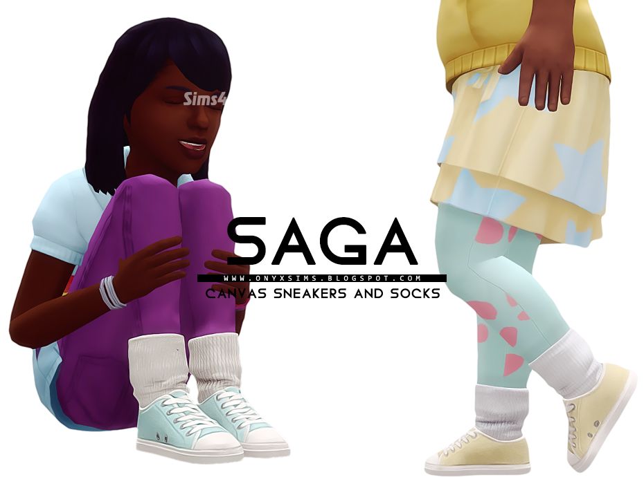 Кеды "SAGA CANVAS SNEAKERS AND SOCKS"