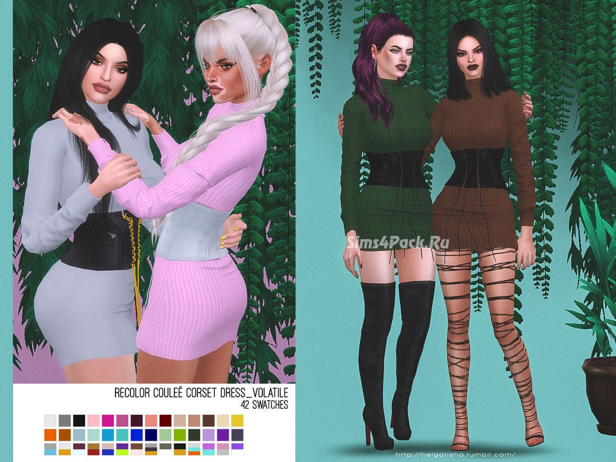 Платье "Recolor Coulee Corset Dress Volatile"