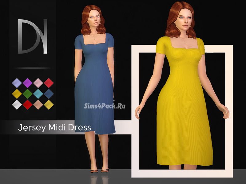 Платье "Jersey Midi Dress"