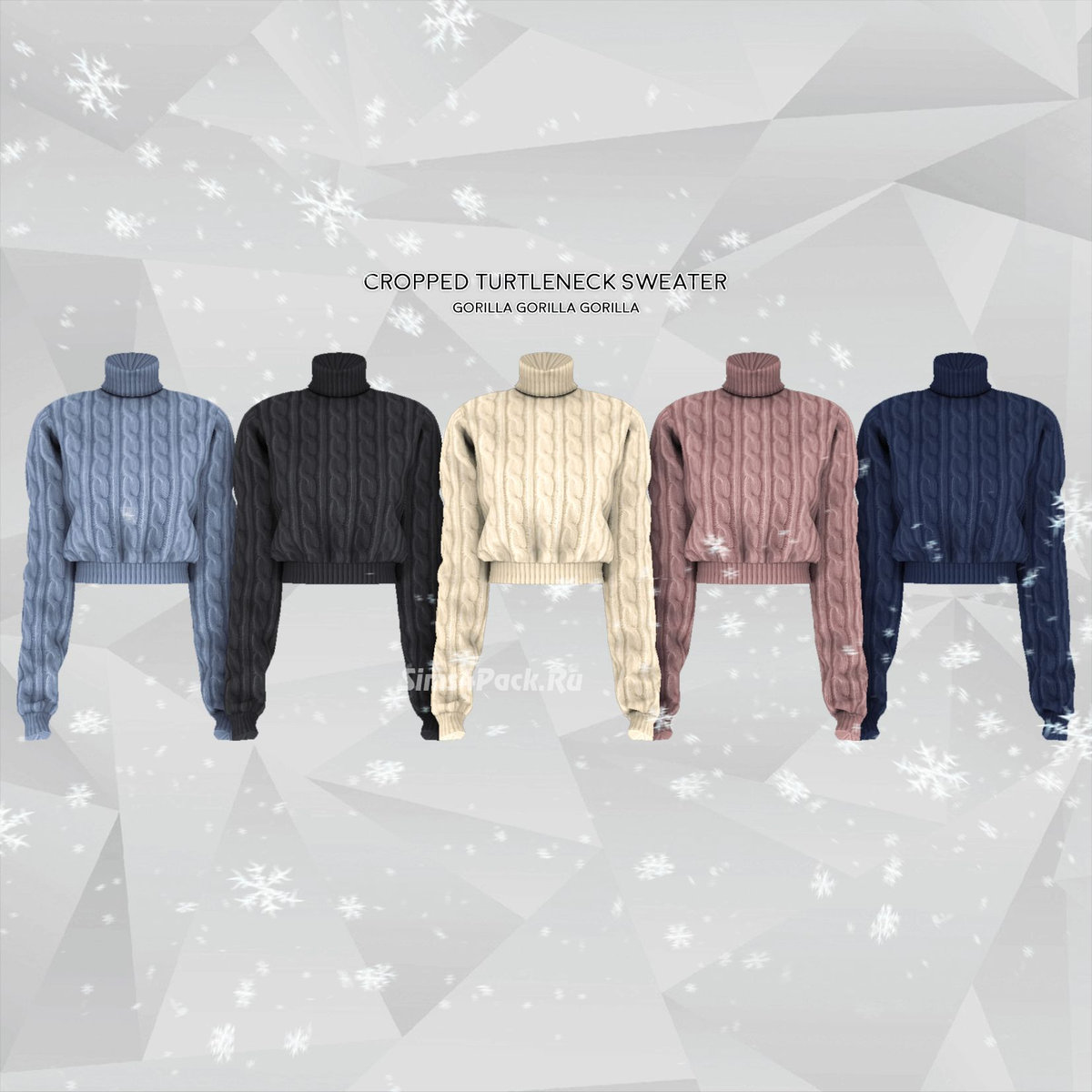Свитер "Cropped Turtleneck Sweater"