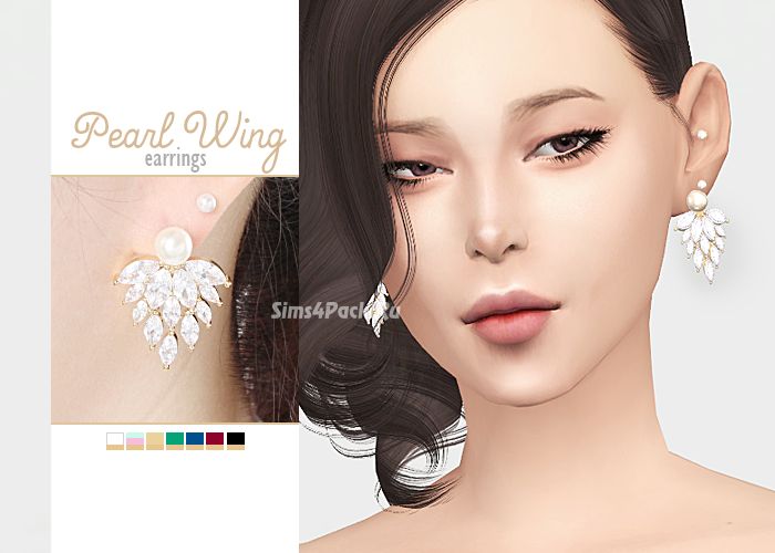 Серьги "Pearl Wing Earrings"