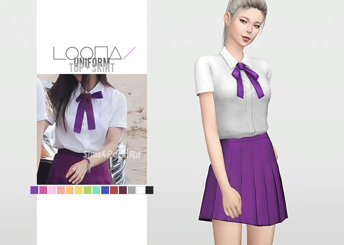 Комплект одежды "LOONA Uniform Top + Skirt"