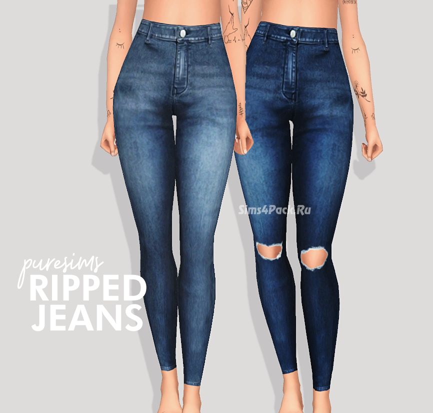 Джинсы и шорты "RIPPED JEANS"
