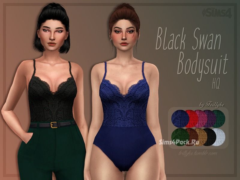 Боди "Black Swan Bodysuit"