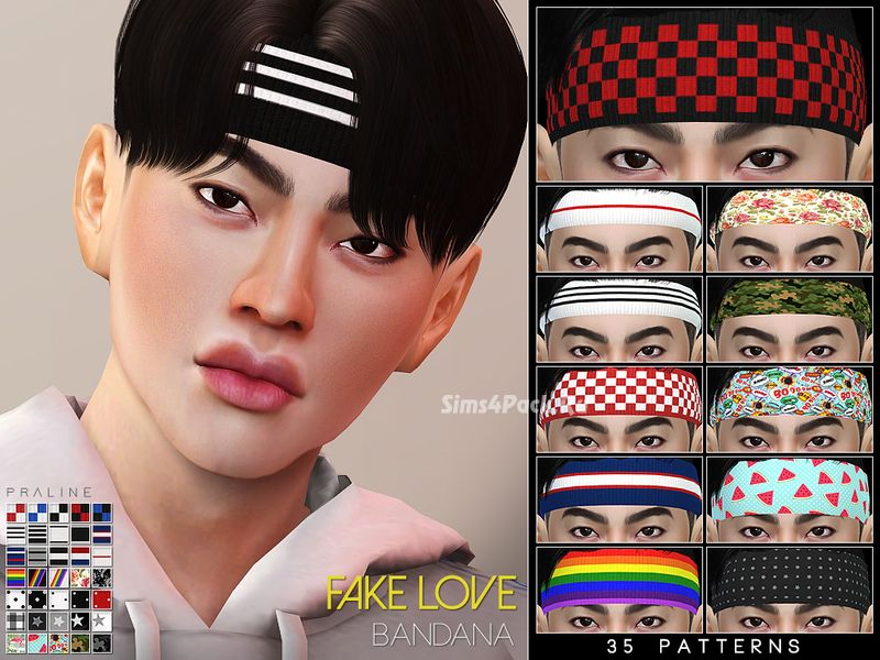 Повязка на голову "Fake Love Bandana"