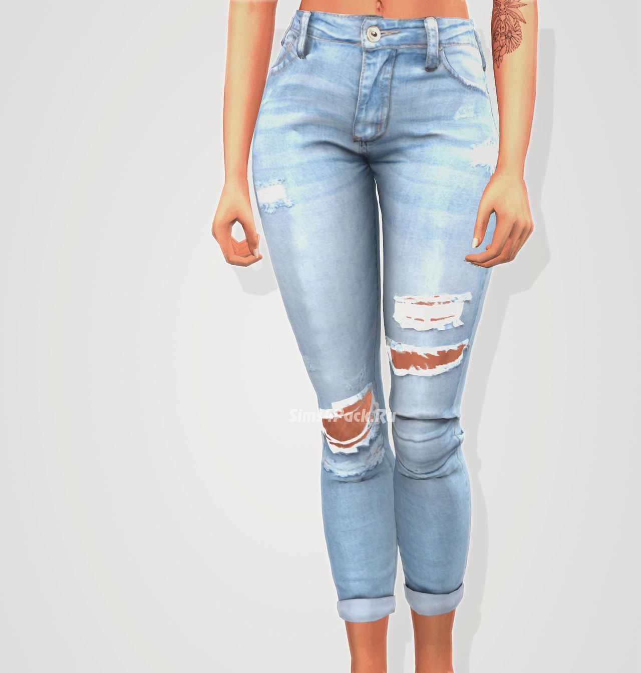 Джинсы "skinny destroyed jeans"