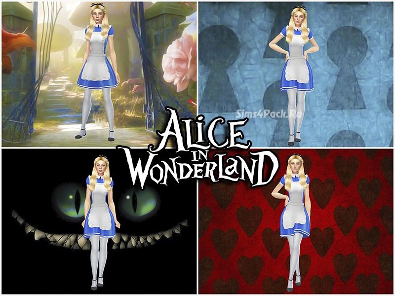Набор фонов для CAS "Alice in Wonderland CAS Backgrounds"