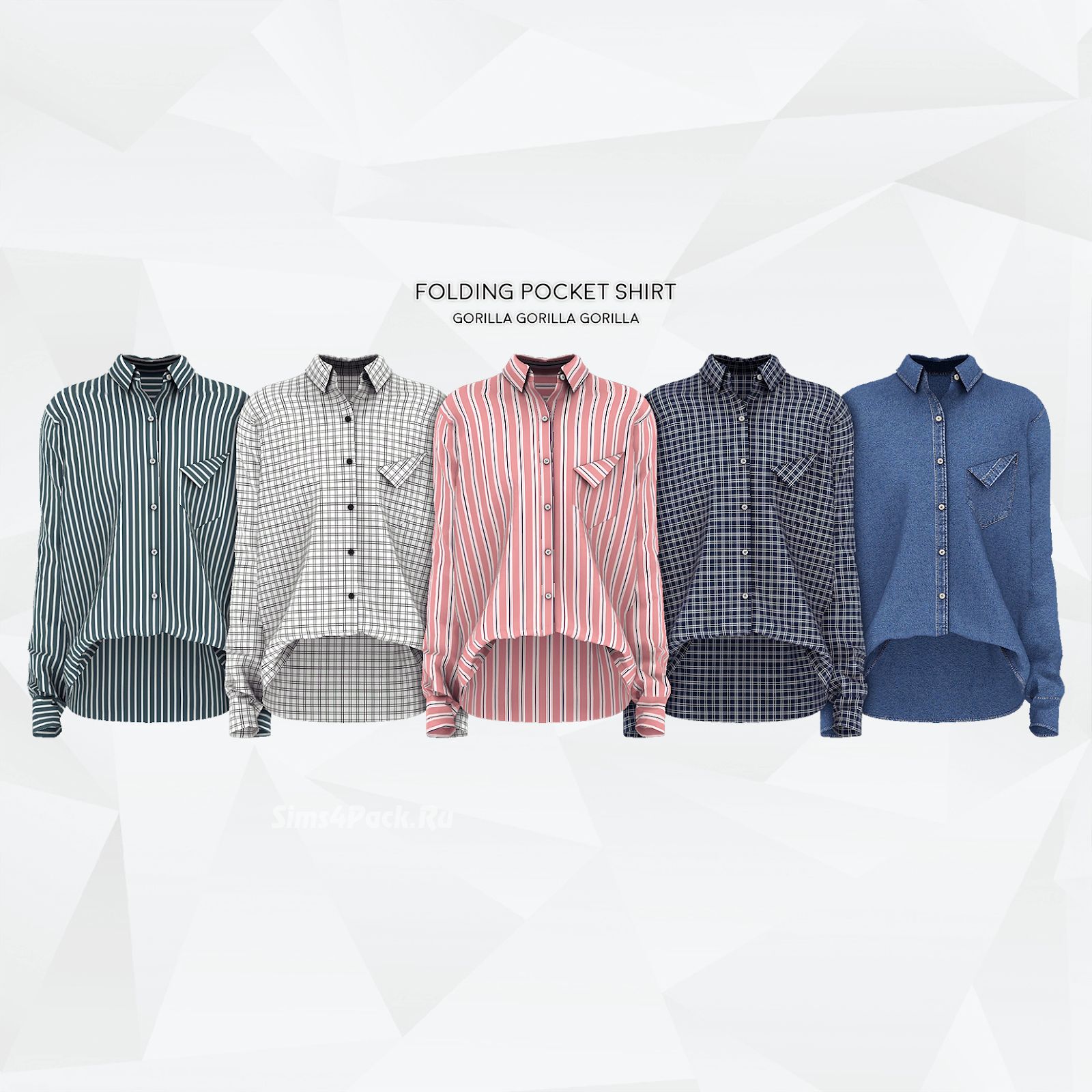 Рубашка "FOLDING POCKET SHIRT"