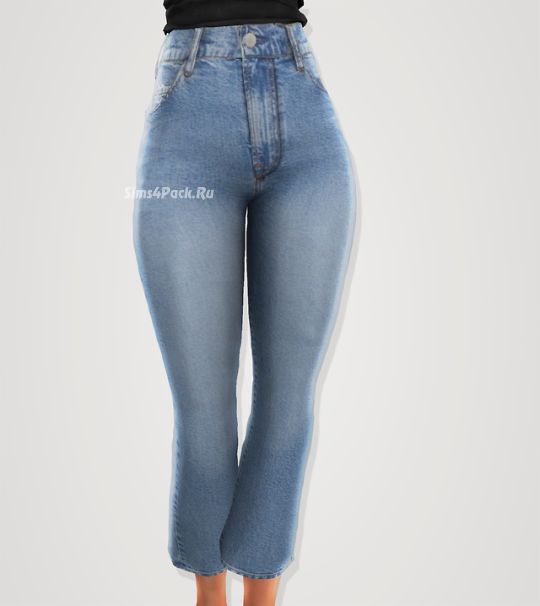 Джинсы "high rise wide leg jeans"