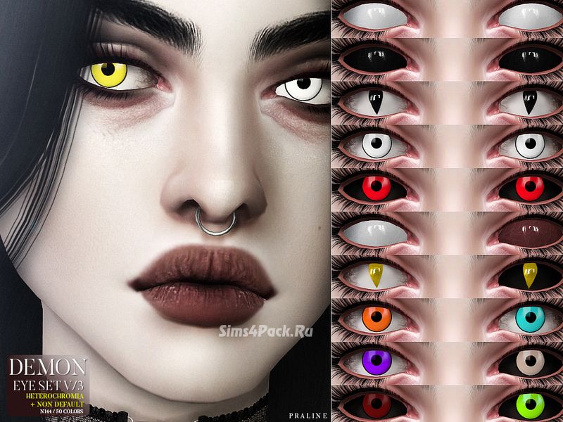 Линзы и глаза "ND Demon Eyes V/3 (+Heterochromia) N144"
