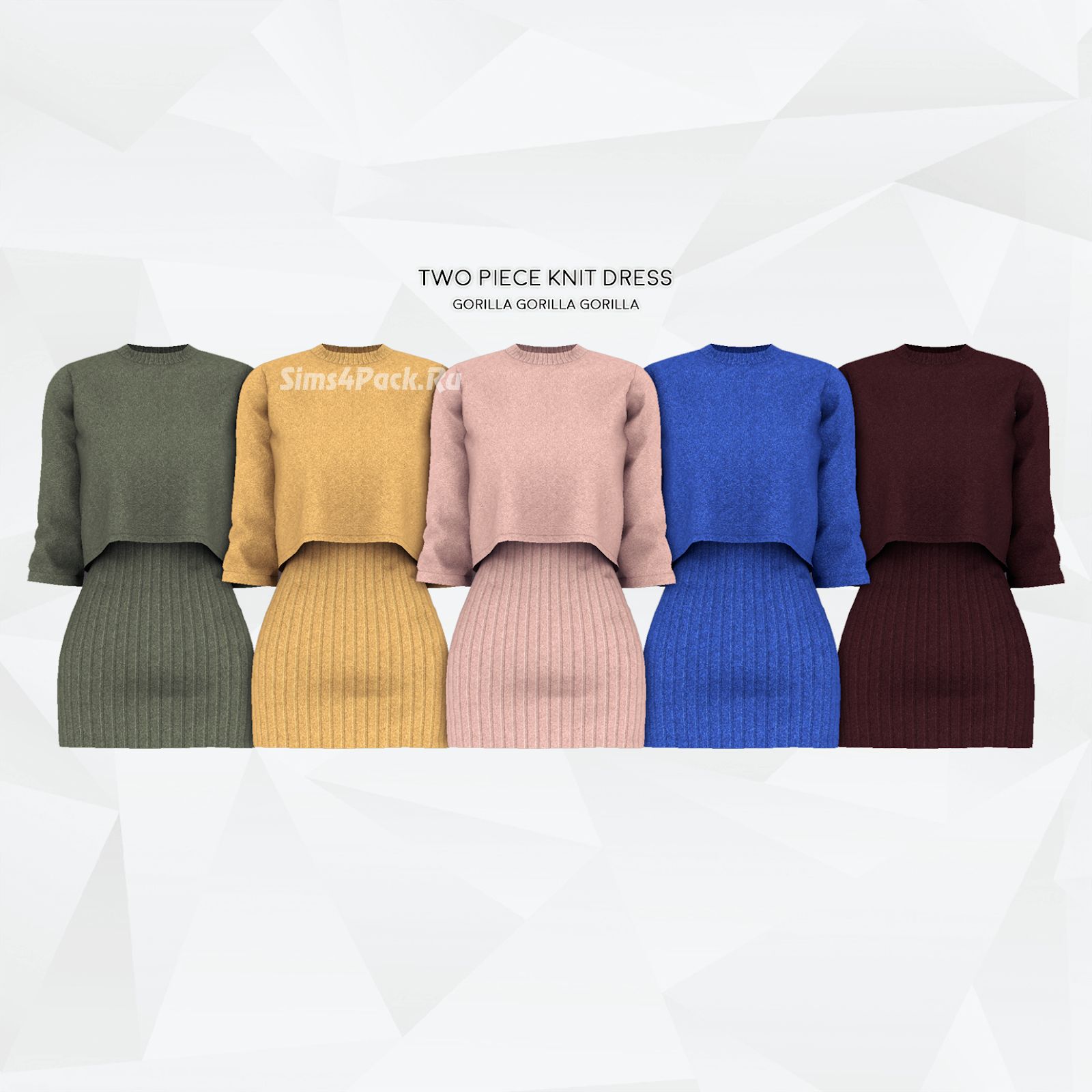 Комплект "TWO PIECE KNIT DRESS"