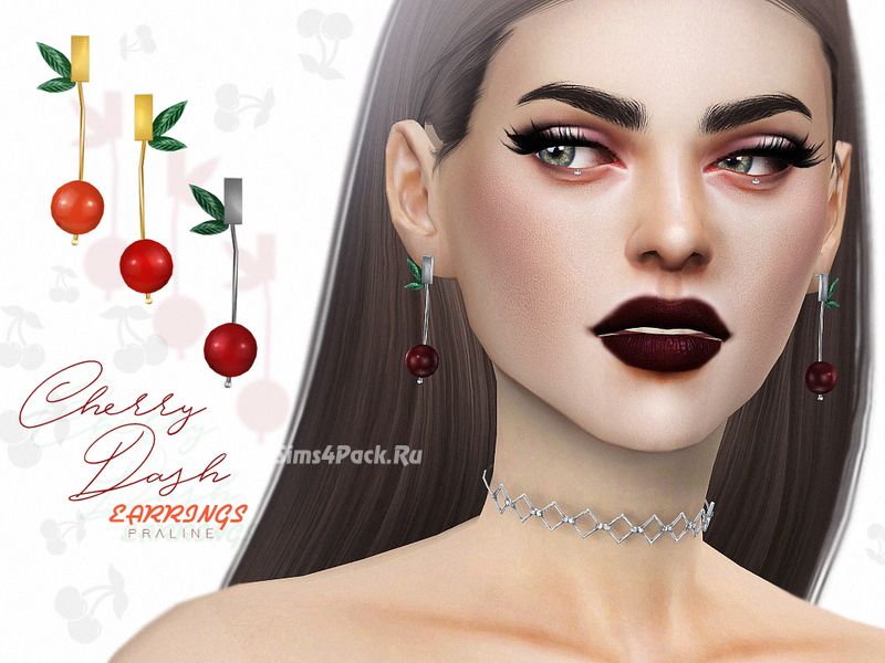 Серьги "Cherry Dash Earrings"