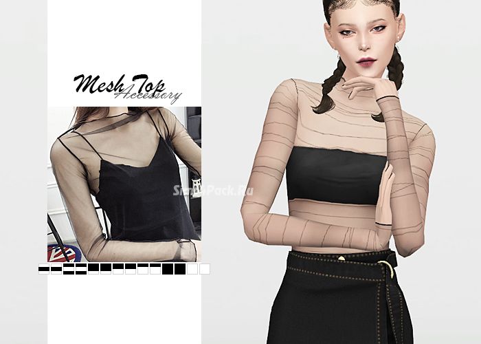 Водолазка "Mesh Top Accessory"