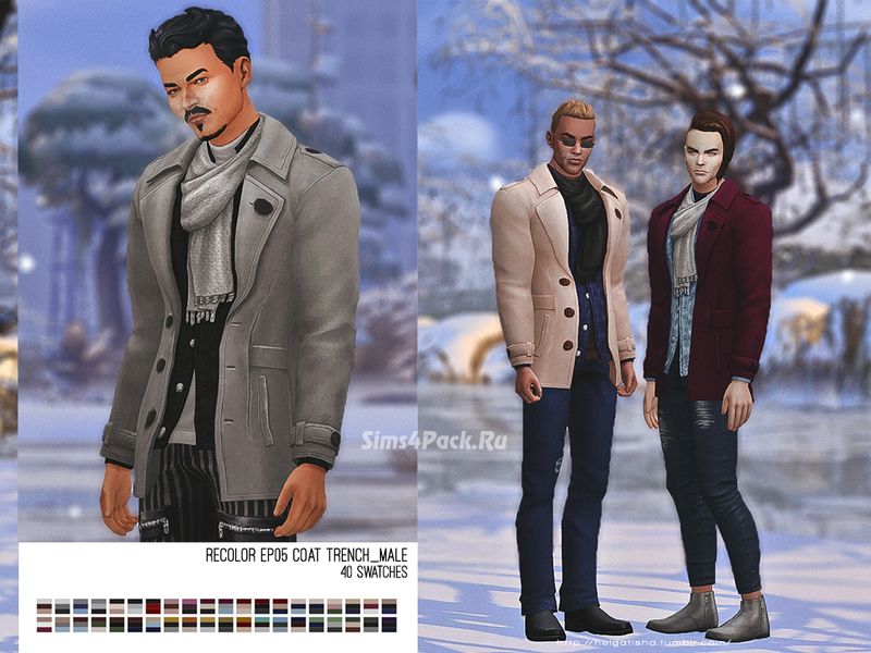 Комплект одежды "Recolor EP05 Coat Trench male"