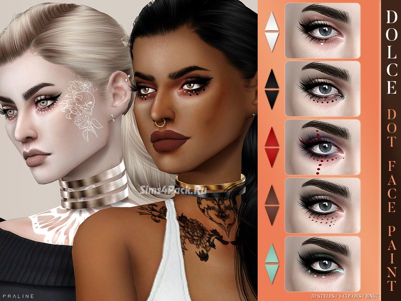 Декор для глаз "Dolce Dot Face Paint N57"